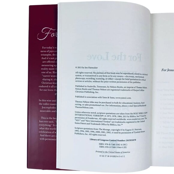 For the Love: Fighting for Grace 1st Ed FE Signed by Jen Hatmaker Hardcover 2015 - Picture 3 of 5